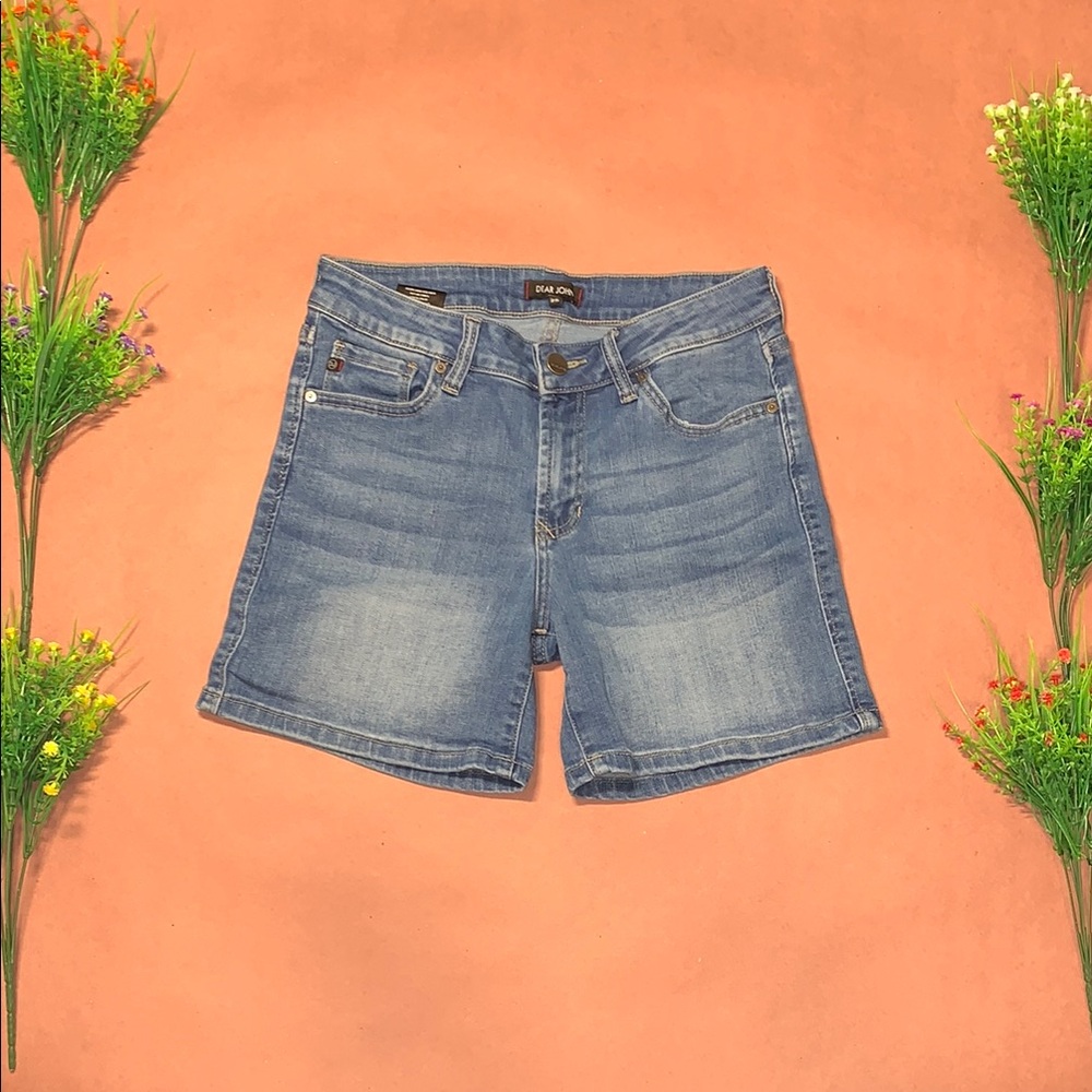 Dear John Light Blue Denim Shorts